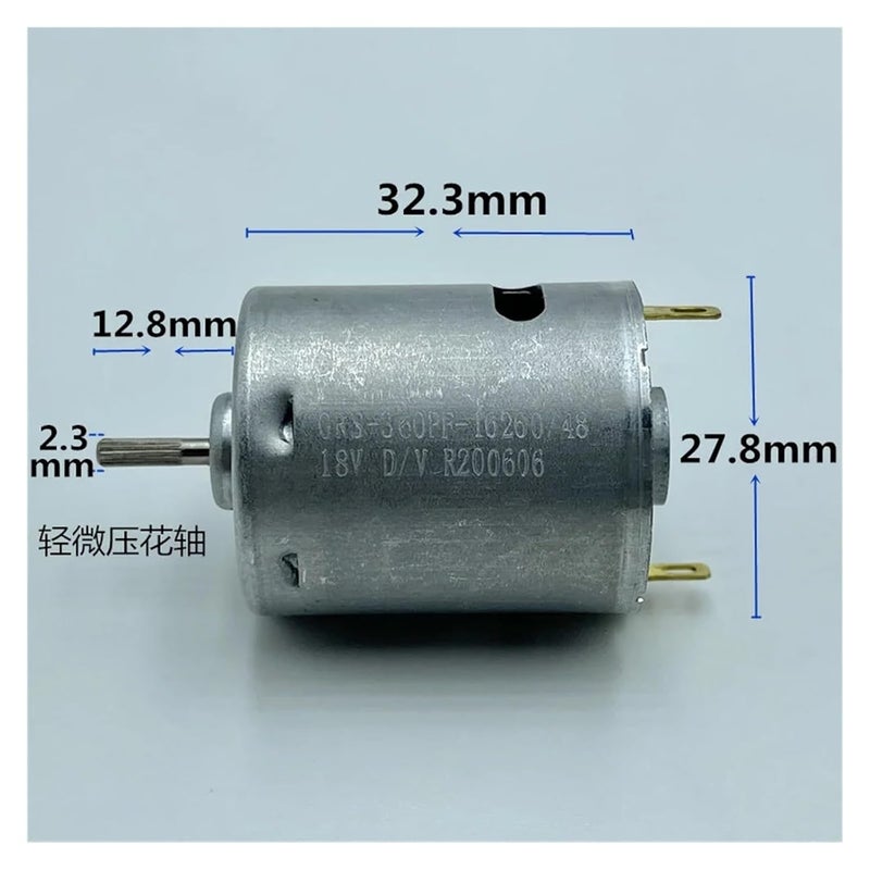 RS 360PF محرك فرشاة الكربون الإلكتروني DC لبدء التشغيل 6V 18V 9700 دورة في الدقيقة عمود مطبوع - Image 3