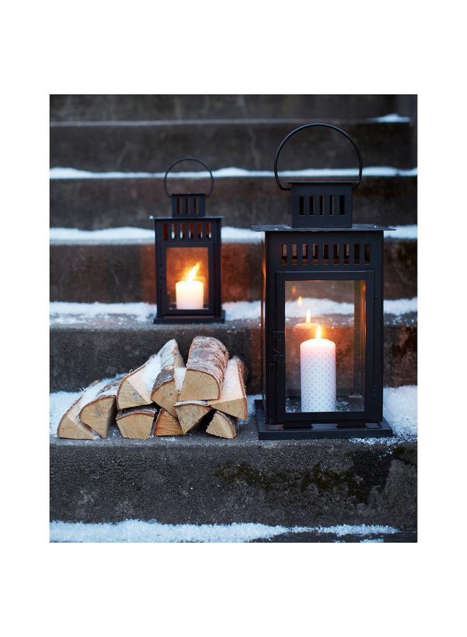 erorex Lantern For Block Candle, In/Outdoor Black, 28 Cm - Image 3