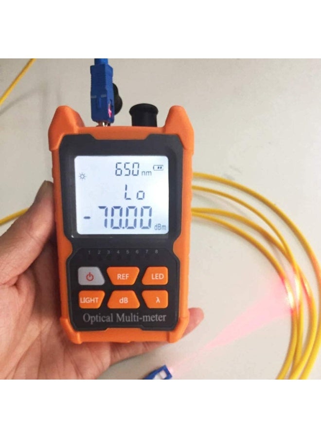 Fiber Optic Cable Tester Portable Optical Power Meter FC/SC/ST universal interface Fiber Tester Built-in 1Mw Visual Fault Locator (OPMVFL) - Image 5