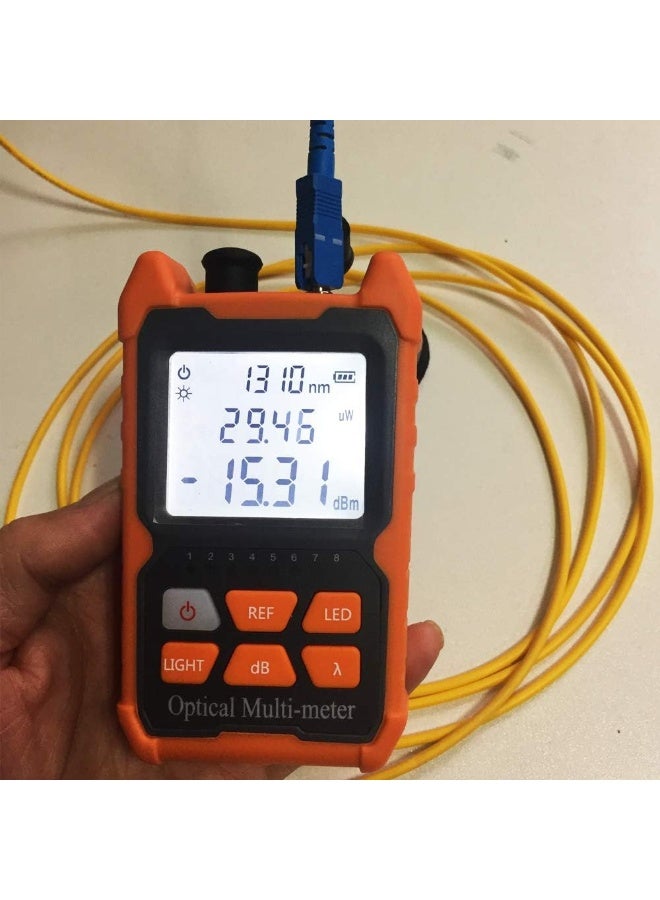 Fiber Optic Cable Tester Portable Optical Power Meter FC/SC/ST universal interface Fiber Tester Built-in 1Mw Visual Fault Locator (OPMVFL) - Image 1