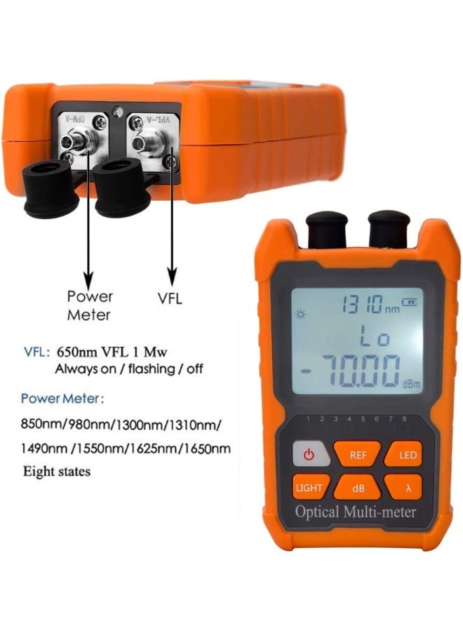 Fiber Optic Cable Tester Portable Optical Power Meter FC/SC/ST universal interface Fiber Tester Built-in 1Mw Visual Fault Locator (OPMVFL) - Image 4