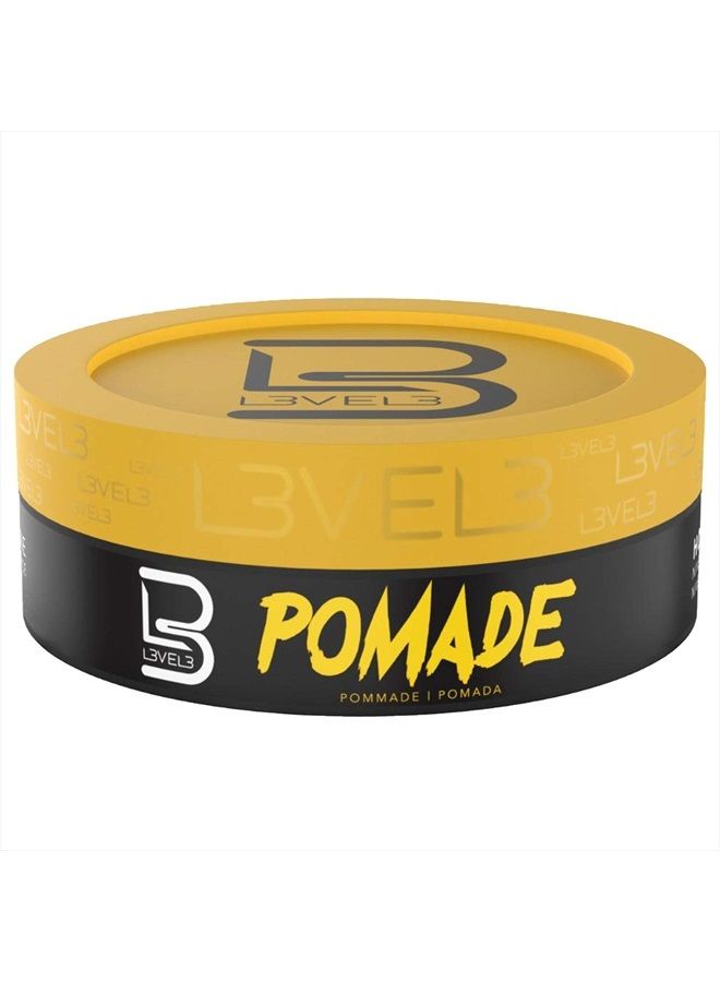 L3VEL3 L3 Level 3 Pomade - Improves Hair Strength and Volume Long-Lasting Hold Infused with Keratin - Image 1