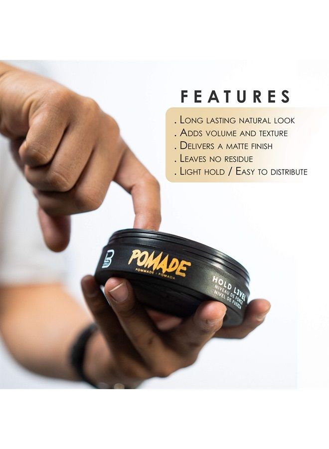 L3VEL3 L3 Level 3 Pomade - Improves Hair Strength and Volume Long-Lasting Hold Infused with Keratin - Image 4