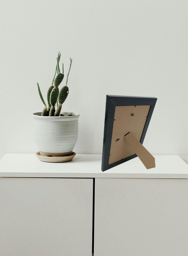 Decorhills Brown PVC Photo Frame – Elegant Plastic Picture Frame for Office, Bedroom, Living Room, and Hallway – Stylish Wall & Tabletop Display for Cherished Memories - 8x12 Inches Picture - Image 5