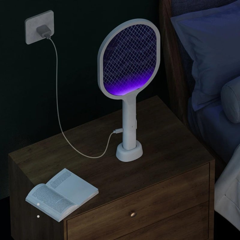 2 in 1 Rechargeable Electric Bug Zapper Racket Mosquito Swatter for Indoor and Outdoor - Image 3