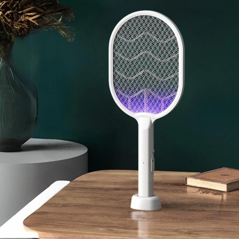 2 in 1 Rechargeable Electric Bug Zapper Racket Mosquito Swatter for Indoor and Outdoor - Image 5