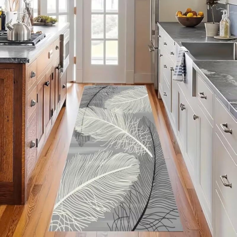 Corridor Rug for Indoor and Outdoor Use, Perfect for Kitchen, Entryway, Living Room, Non-Slip Backing Washable Stain Resistant Floor Mat, Carpet Case, Walker, 3D Design (swi 5, 90 * 280cm)