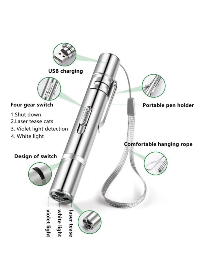 Homify Laser Pointer Cat Toy, 7 in 1 Multi-Pattern Laser Pen 3 Modes Projection for Pet Long Range High Power Laser Interactive Chase Dog Cat Toys - Image 3