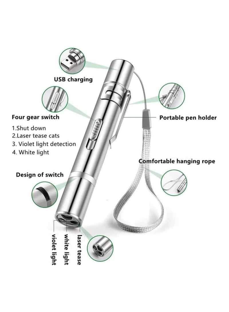Homify Cat Laser Toy, USB Rechargeable Laser Pointer, Interactive Laser Cat Toy for Training Cats & Dogs, Multi Purpose & Long Range - Image 4