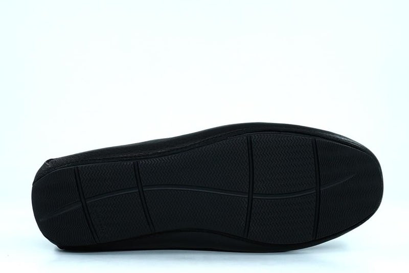 Hush Puppies أحذية لوفر جلدية سوداء سهلة الارتداء - Image 4