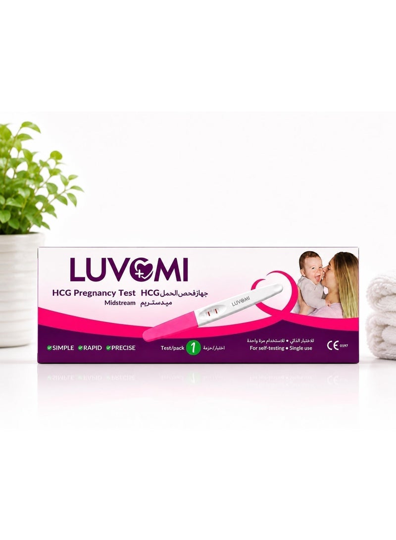 LUVOMI HCG Pregnancy Test | Early Detection Home Pregnancy Test | Fast & Accurate Results | Midstream Test for Women - Image 4
