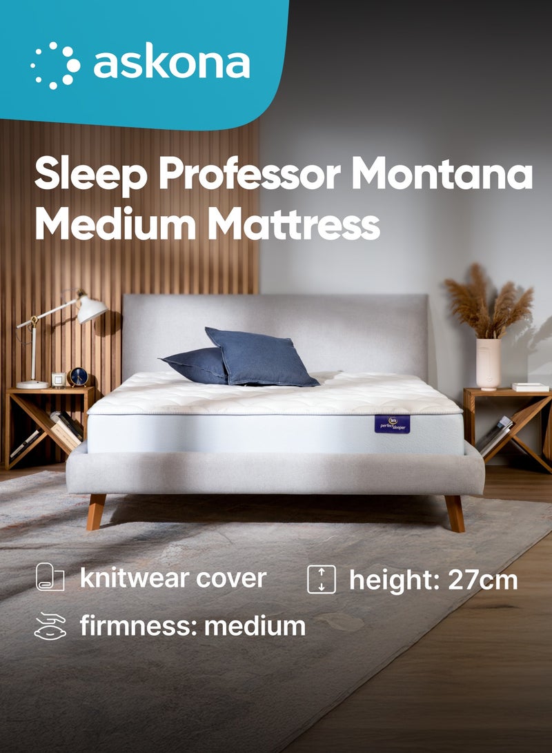 Askona Mattress Sleep Professor Montana Medium 200x180x27 cm (LxWxH). - Image 1