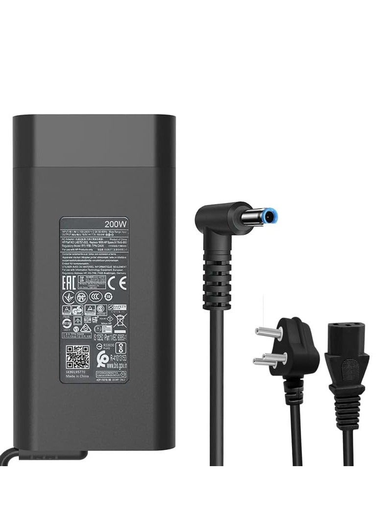 Terabyte 200W , 230W AC Power Adapter for HP EliteBook 8440p (XA160EP), Gaming 15-DK0011LA, TPN-DA10 L00818-850 ADP-200HB B W2F75AA - Image 1