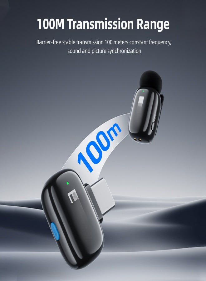 BOYA mini One-Trigger-Two 2.4G Wireless Microphone System Phone Microphone Mini Lapel Mic AI Voice Changing Intelligent Noise Reduction 100M Transmission Range Replacement for iPhone 14/13/12/11 - Image 5