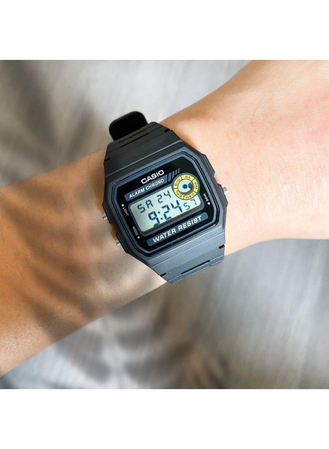 CASIO Youth Digital Unisex Watch F‑94WA‑8DG, 38.2 mm Grey Dial, Resin Case & Resin Band, Long Battery Life, Water Resistant - Image 4