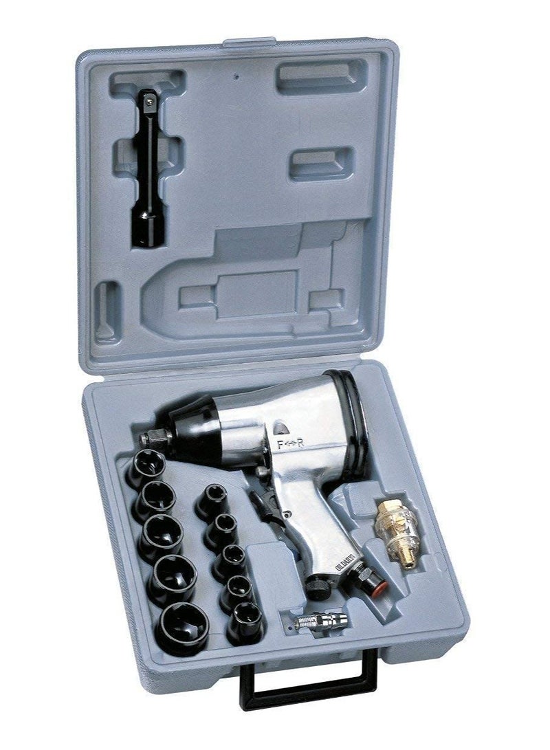 Air Impact Wrench, 1/2 Inch Drive With Sockets and Extension, 17 PCS set  - Image 3
