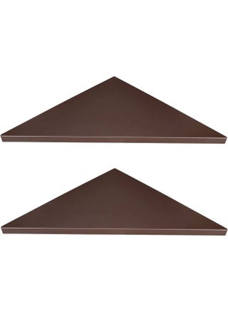 Corner Mounting Shelf Easy to Install Wall Corner Shelf Set of 2 Brown Frosting Pattern Right-Angled - pzsku/Z57F9DA63E58FB2F4E352Z/45/_/1717662133/40d704c1-9568-44f9-949d-e50e0271a273
