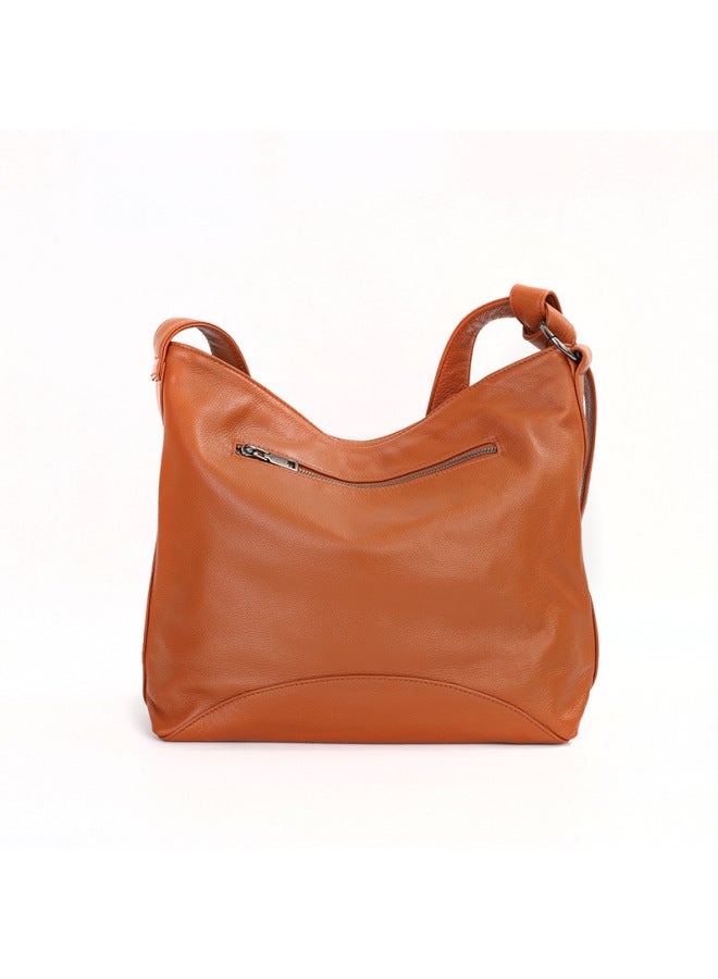 Jinlida Capacity Tote Bag First Layer Natural Fall Leather Women's Bag New Fashion Shoulder Bag Commuter Bag - Image 2