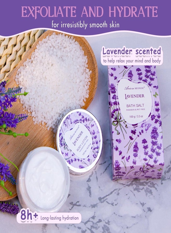 ArioseMonde Bath Gift Baskets for Women, Lavender Relaxing Spa Gifts, Bath Spa Gift Basket for Women, Self Care Gifts, Care Package, Home Spa Products, Birthday Gifts , Gifts for her - Image 4