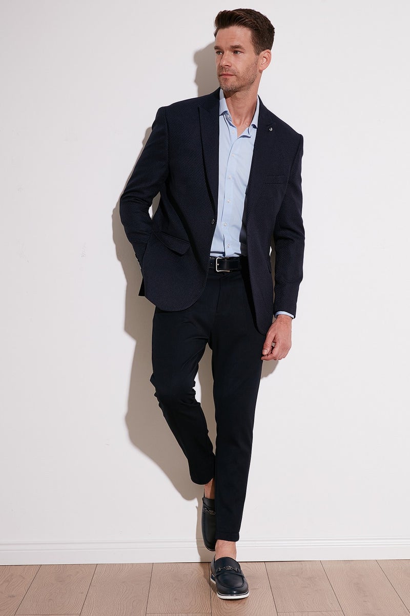Buratti 6 Drop Double Slit Slim Fit Blazer Men's Jacket 659001  - Image 1