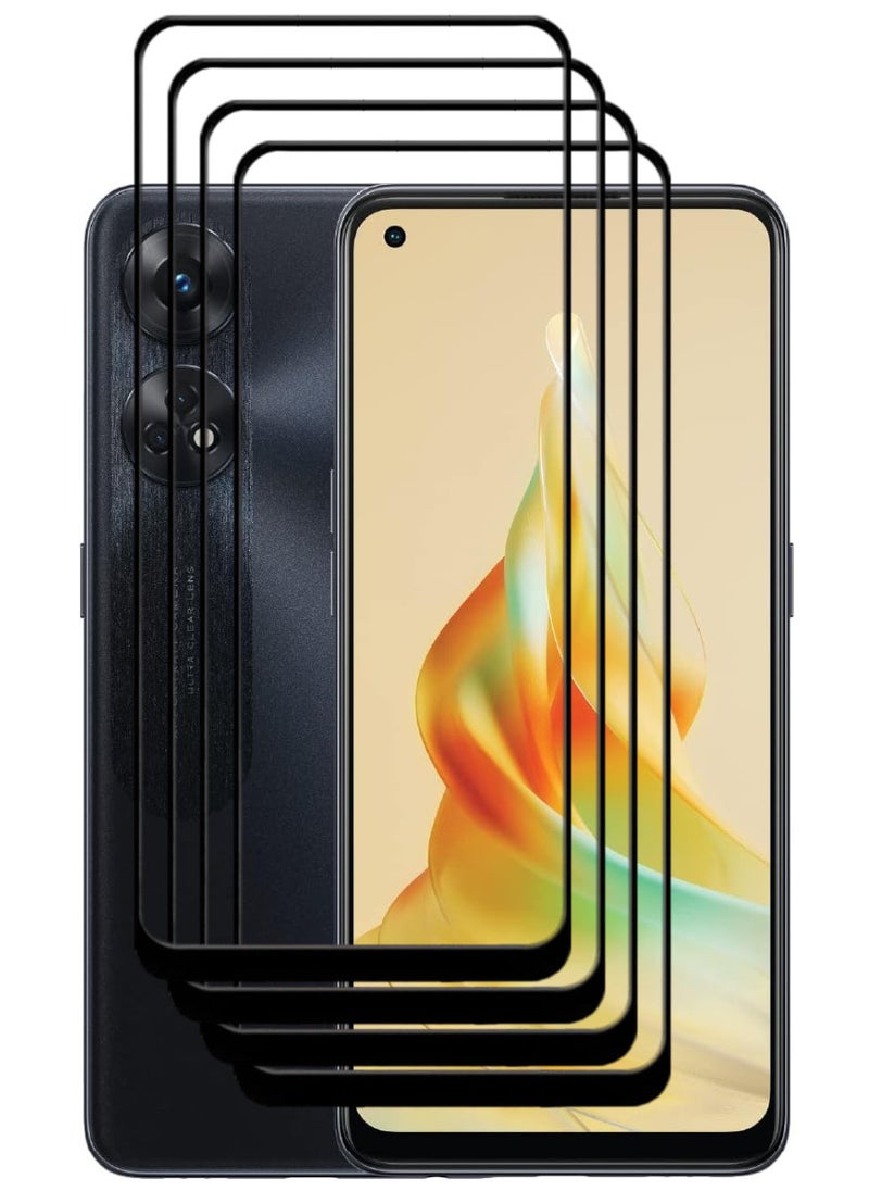 ACLIX 4 Pieces Antistatic ESD Dustproof Premium Quality High Definition Tempered Glass Screen Protector Designed For Oppo Reno8 T - Image 1