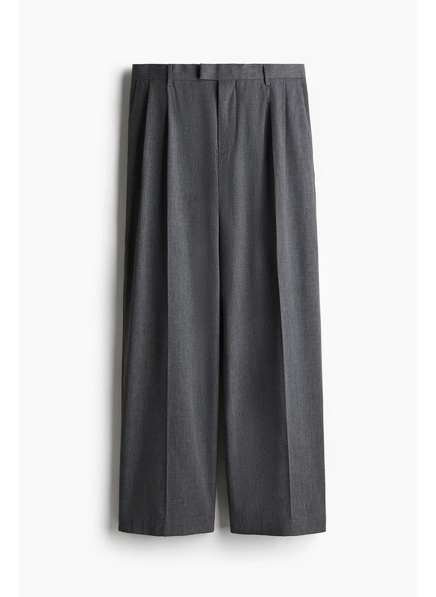 H&M Loose Fit Tailored Trousers