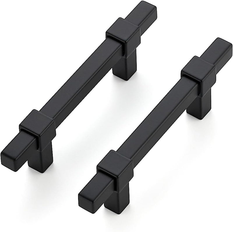 Ravinte Decor 30 Pack Black Cabinet Handles - 3" Hole Center Cabinet Pulls Matte Black Drawer Pulls Cabinet Hardware Kitchen Handles for Cabinets - Image 1