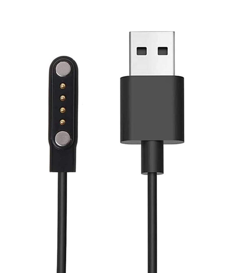 Alwisdom Universal Charging Cable Compatible Smartwatch Magnetic Smartwatch Accessories USB 4-Pin Magnetic Charger for Smart Watch/Fitness Tracker, Pin Pitch 7.62 mm - Image 1