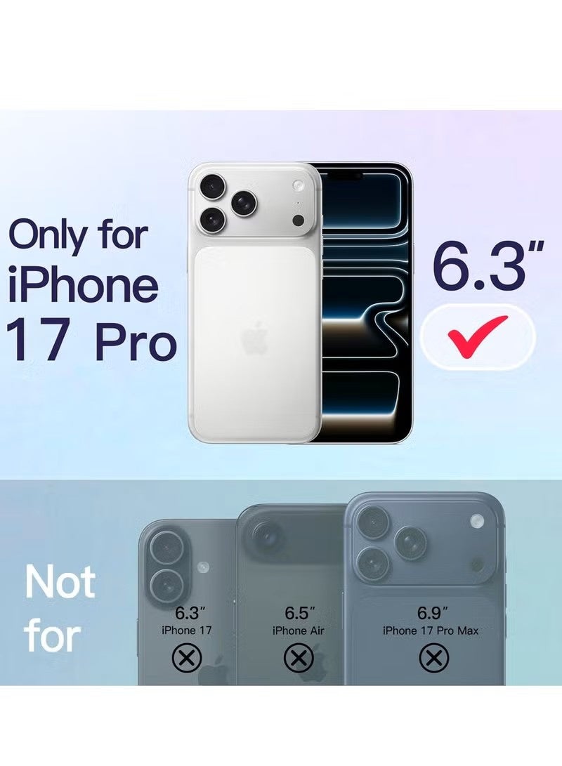 general Premium Liquid Silicone Protective Case for iPhone 17 Pro (6.3-inch) – Shockproof Full Body Cover with Soft Microfiber Lining & Raised Camera Protection - Lavender Purple - Image 2