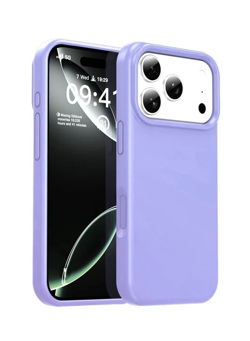 general Premium Liquid Silicone Protective Case for iPhone 17 Pro (6.3-inch) – Shockproof Full Body Cover with Soft Microfiber Lining & Raised Camera Protection - Lavender Purple - Image 1