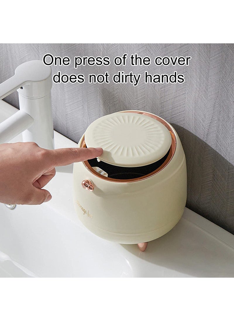 Gvnd Gvnd Mini Waste Bin Desktop Garbage Basket Home Table Trash Can Dustbin For Office Home Work Place  - Image 4