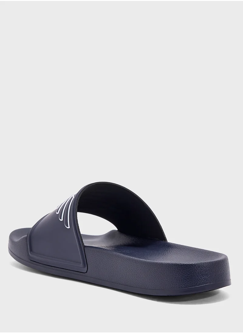امبوريو ارماني Logo Beach Flip Flops