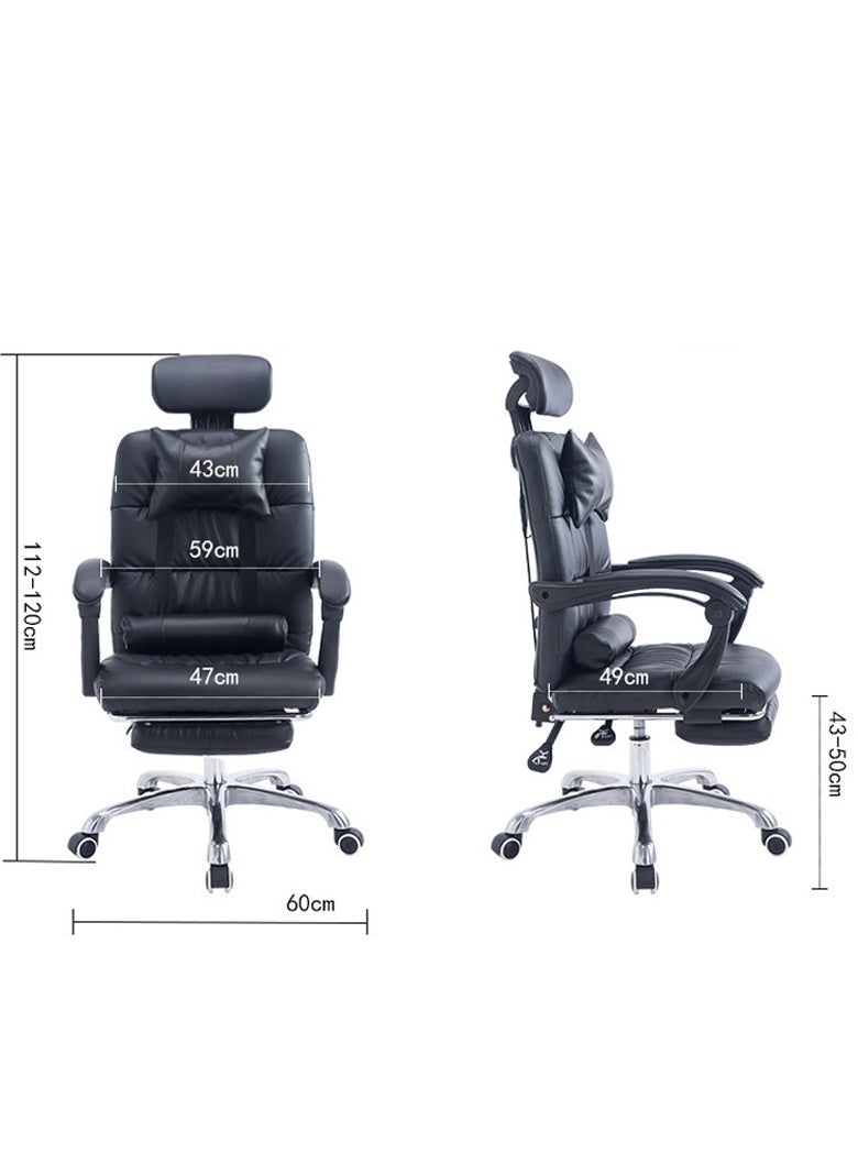 ZUIHAO - Ergonomic Office Chair Home Office Desk Chair with Adjustable Headrest & Lumbar Support with Thickened Cushion &Flip-up Armrests Task Executive Chair for Home Office - Image 1