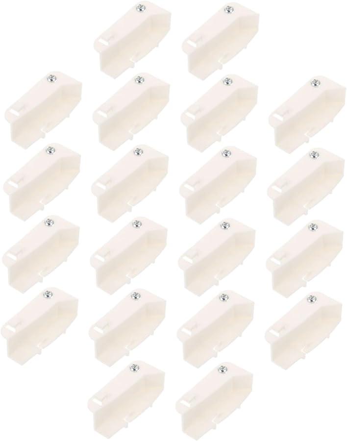 25 قطعة من مشابك تركيب السقف الدوارة البيضاء سهلة التركيب لتثبيت سريع لعبوات الإضاءة DIY إكسسوارات الإضاءة المنزلية - Image 1