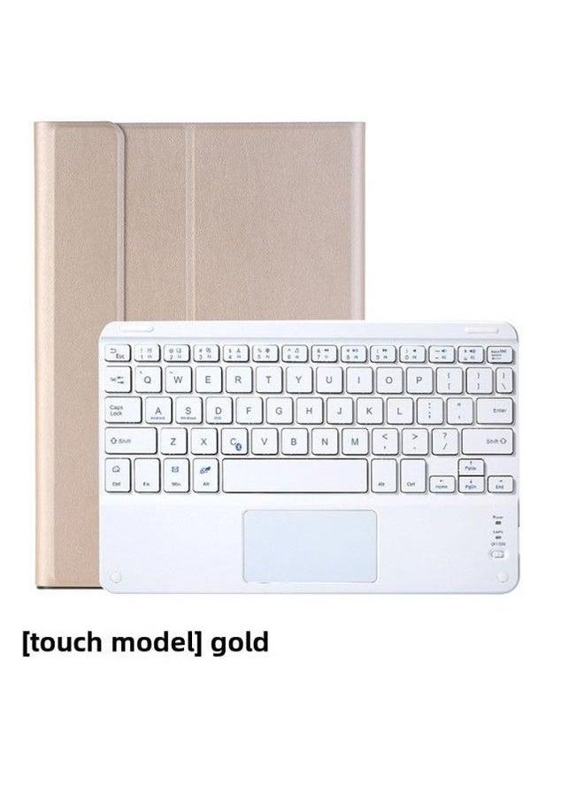 Generic For Lenovo Small Pad Protective Case Pro2022 Tablet 10.6 Bluetooth Keyboard Touch M10plus Leather Case-Color:Gold + (touch)-Product Type:Lenovo Tab M10 HD(2nd Gen)X306F  - Image 1