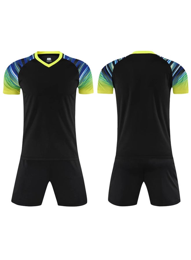 Football Suit Children's Adult Training Match Team Uniform Summer Spot Breathable Sweat-absorbent Short-sleeved Sports Jersey