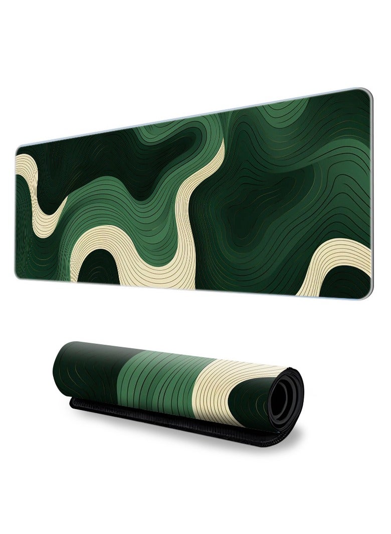 BESTPEAK Large Mouse Pad Extended Gaming Mouse Pad  Gaming Laptop Mouse Pad Gaming Mouse Pad Big Desk Pads PC Keyboard Non-Slip 800 * 300 * 3mm Thicker Supper Rubber Table Mat Mouse Pads Edges Design for mouse and keyboard,gaming home and working office - Image 2