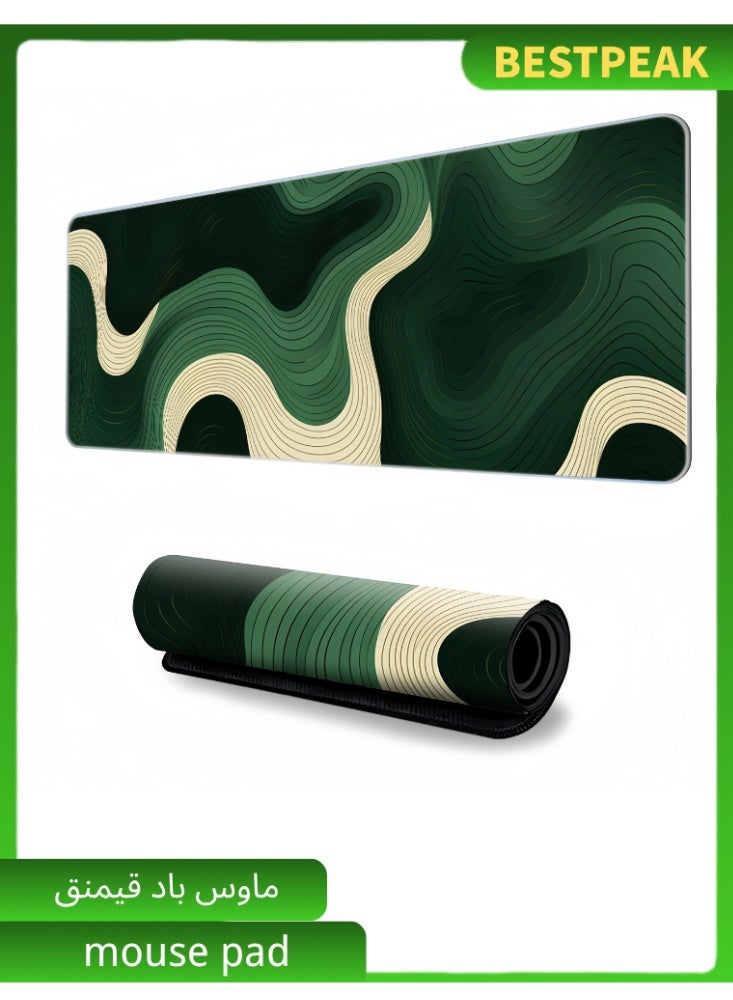 Large Mouse Pad Extended Gaming Mouse Pad Gaming Laptop Mouse Pad Gaming Mouse Pad Big Desk Pads PC Keyboard Non-Slip 800 * 300 * 3mm Thicker Supper Rubber Table Mat Mouse Pads Edges Design for mouse and keyboard,gaming home and working office