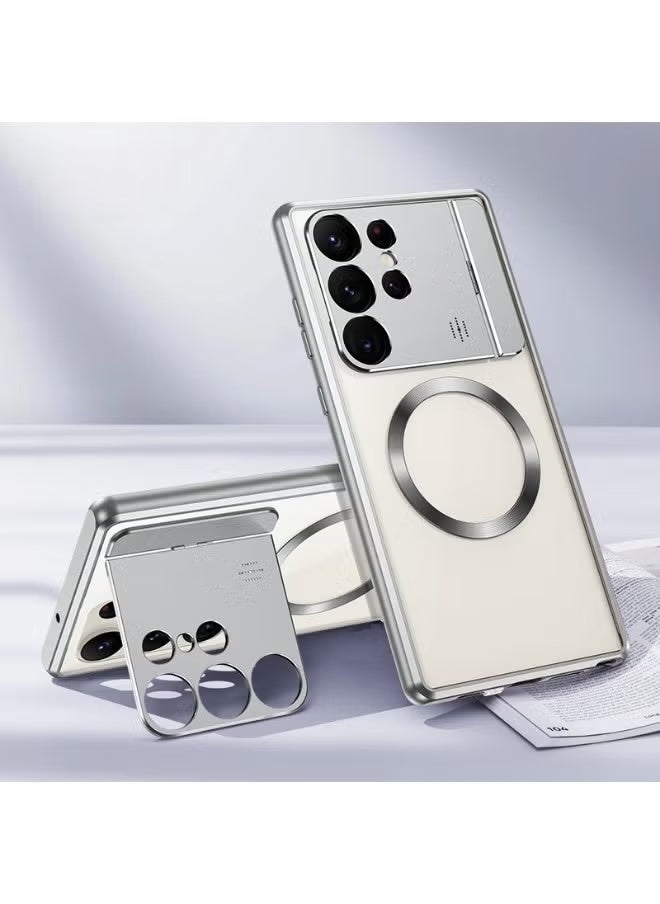 REOCLE Samsung S23 Ultra Case Magnetic Case with Protection & Yellowing Resistant Compatible with MagSafe Metal Frame Shockproof Ultra Slim Cover - Image 1