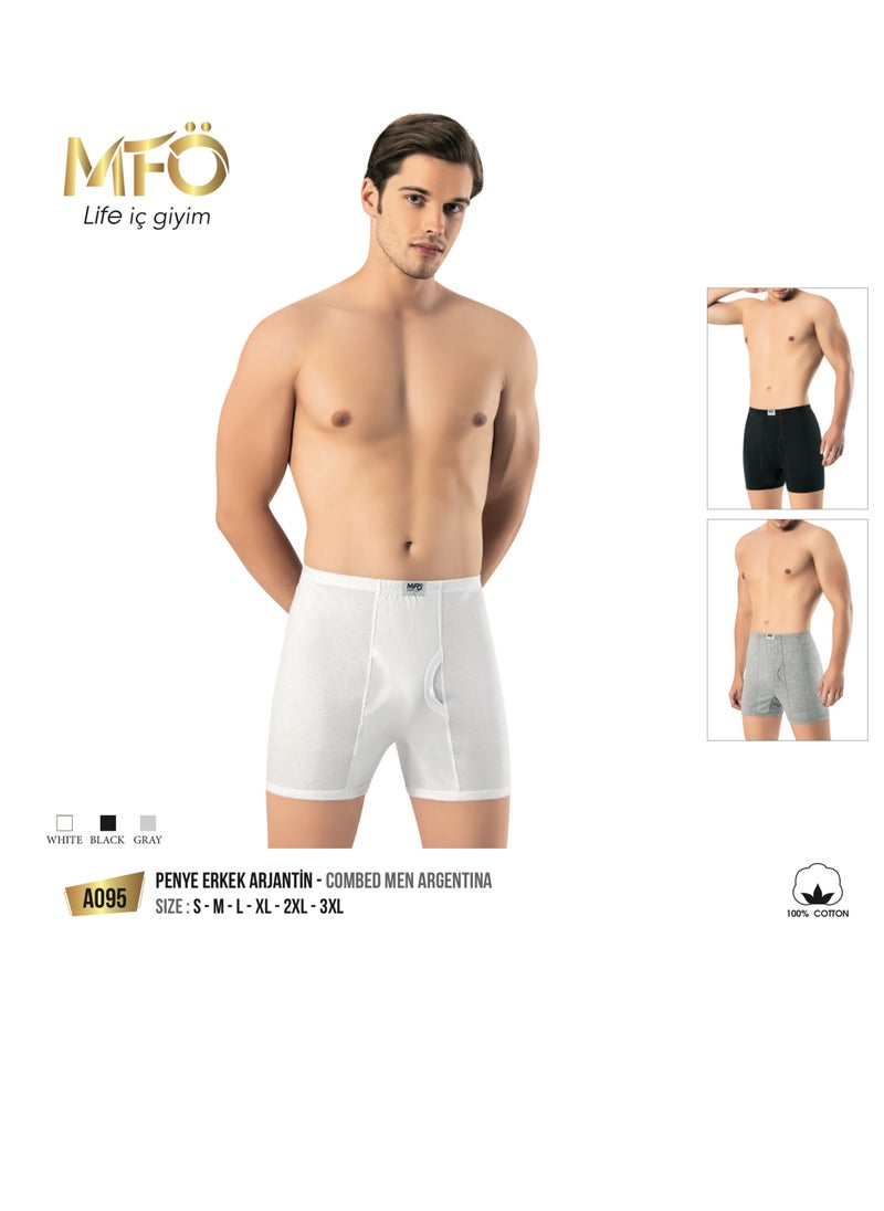 MFO MFO Boxer Made In Turkey 100% Cotton White Color  - Image 1