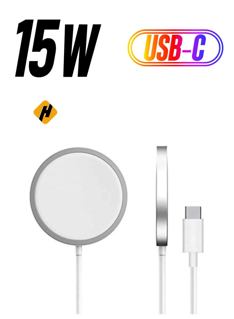 HuHa Apple Mag Safe Charger Qi/PMA for iPhone 13 Pro iPhone 13 Pro Max iPhone 13 mini iPhone 13  - Image 1
