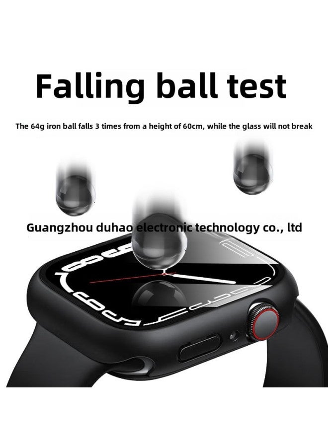 Suitable For Iwatch 10 Generation Apple Watch Case Bag Data 3D Curved Surface Protective Cover 4567 Generation Case Film Integration-Color:Transparent Flat Waterproof-Dimensions:10th Generation 46mm  - Image 5
