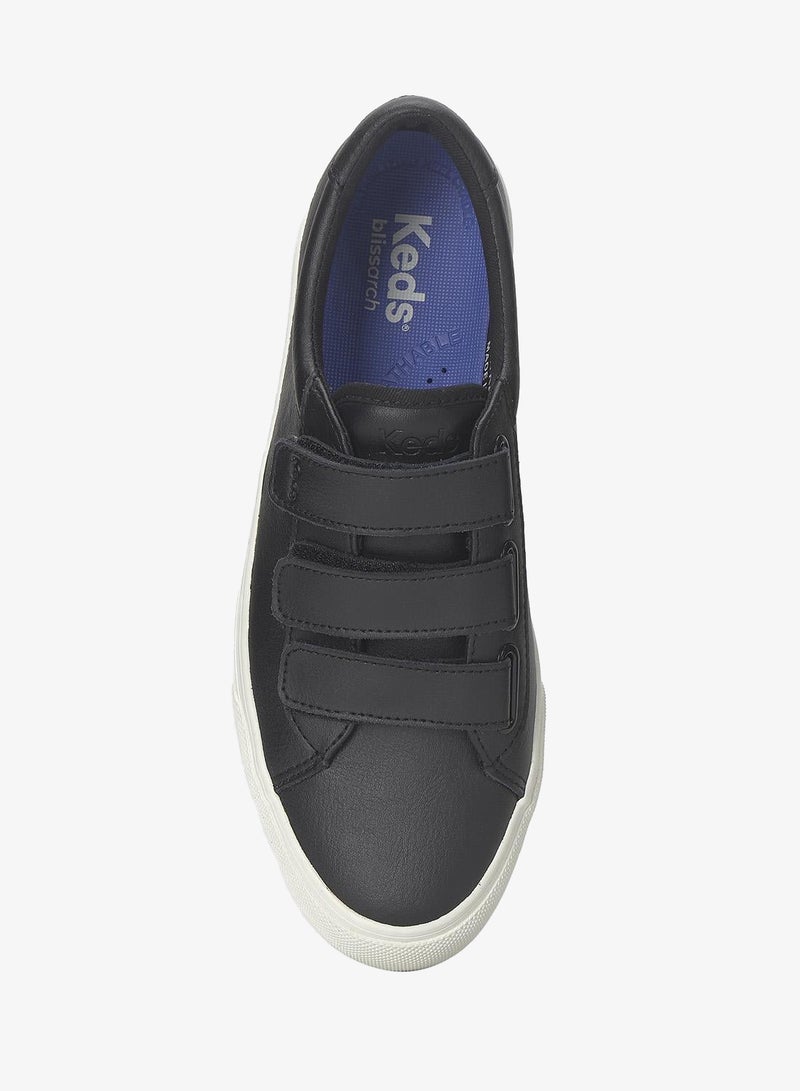 Keds Women's Jump Kick V  Leather Casual Sneaker Black - Image 5