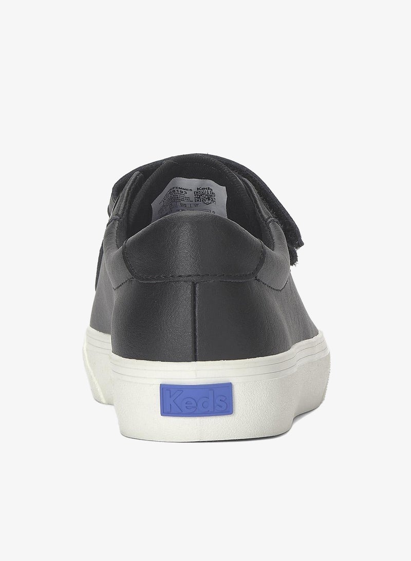 Keds Women's Jump Kick V  Leather Casual Sneaker Black - Image 2