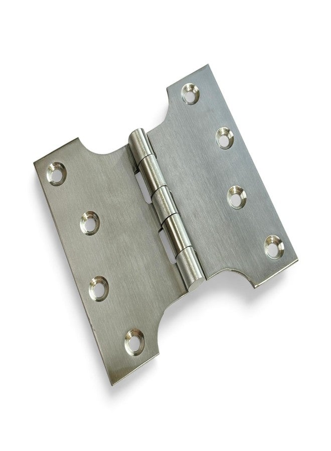 Moksh Plus SS Parliament Hinges 5 Inch x 4 Inch x 10 Guage/3mm, Smooth Movement and Welded, Premium Stainless Steel Hinges/Kabja for Door and Window (Pack of 1 Pcs.) - Image 1