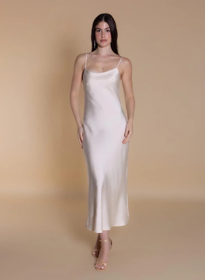 شايبس MAXI SATIN DRESS