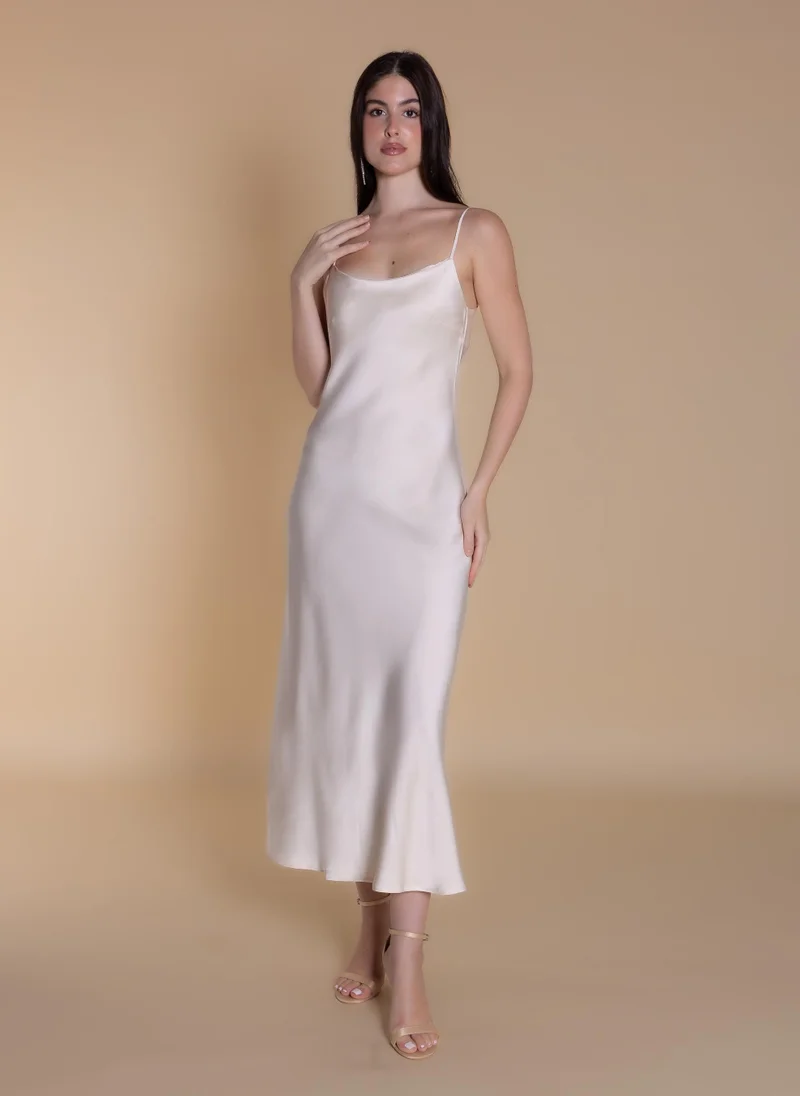شايبس MAXI SATIN DRESS