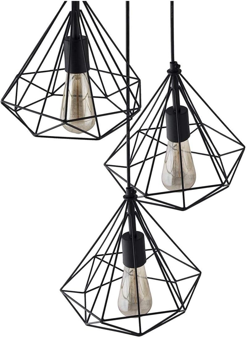 Generic Improv home Diamond Cluster Pendant Light, Home Decor Items, Hanging Ceiling Decorative Chandelier Roof Light Lamp without bulb for Home, Living Room, Bedroom, Hall (Multicolour)  - Image 3