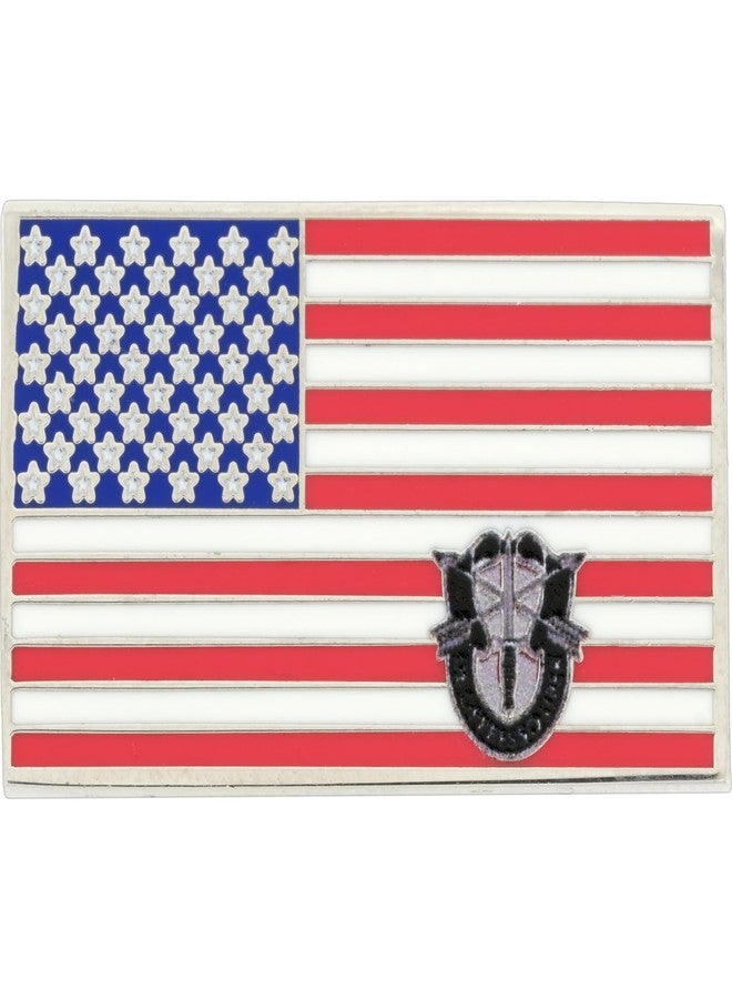 FindingKing American Special Forces Flag Pin 1"
