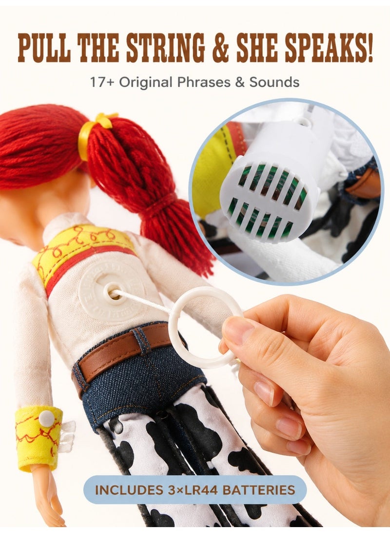 Jessie Toy Story 4 Talking Jessie Figure with Pull-String and Lights - English Version - Image 3